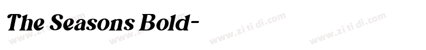 The Seasons Bold字体转换